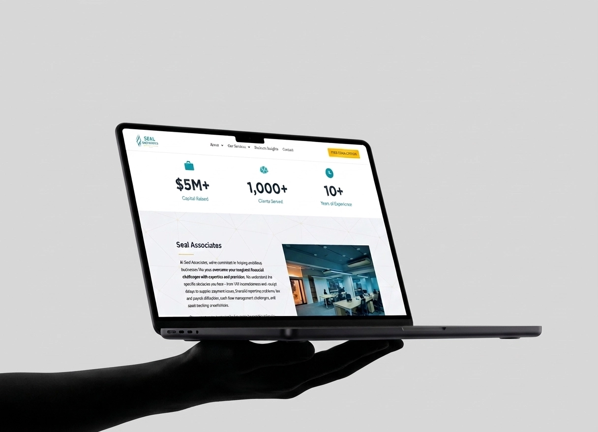 Seal Associates website mockup